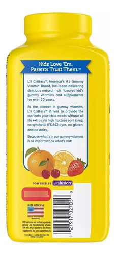 Multivitaminico Diario Niños Lil Critters - 300 Gomitas Sabor