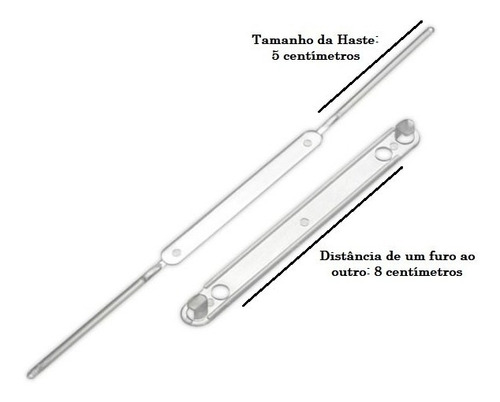 Kit 10 Pasta Classificadora Com Grampo Trilho Plastico Acp Cor Azul Transparente - 10 Un