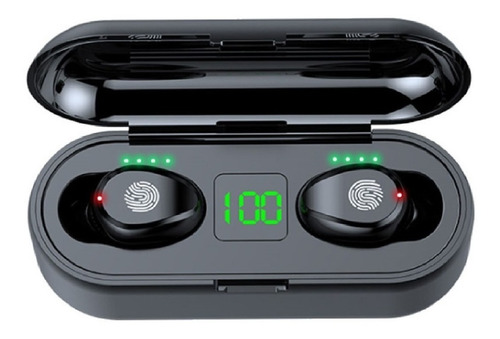Imagen 2 de 2 de Auriculares in-ear inalámbricos F9 negro