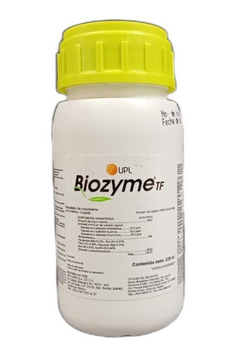 Biozyme 250ml Para Crecimiento En Plantas De Uso Agricola