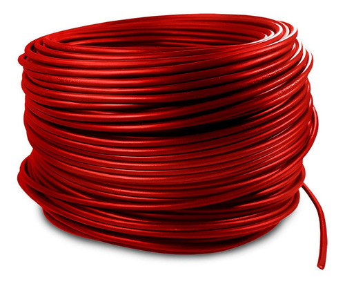 Cable Electrico Cca Calibre 12 Rojo 100 Metros