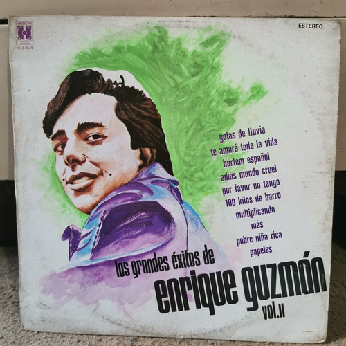 Disco Lp Enrique Guzman-los Grandes Exitos Vol.2