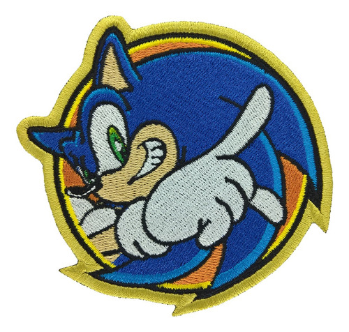 Sonic The Hedgehog - Parche Bordado - Sega - 15x15 Cm