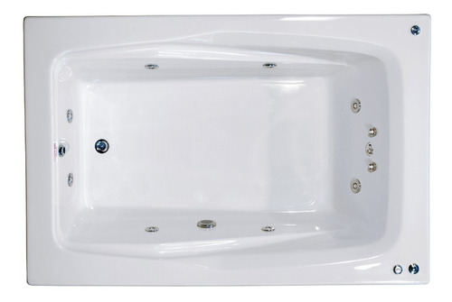 Jacuzzi Hidromasaje Bañera 180x120x46 Cm 2 Cervicales 6 Jets