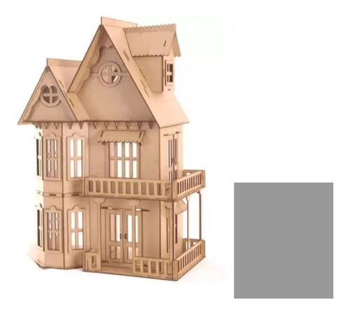 Casa Casinha De Boneca Poly Barbie Monster High + 50 Moveis