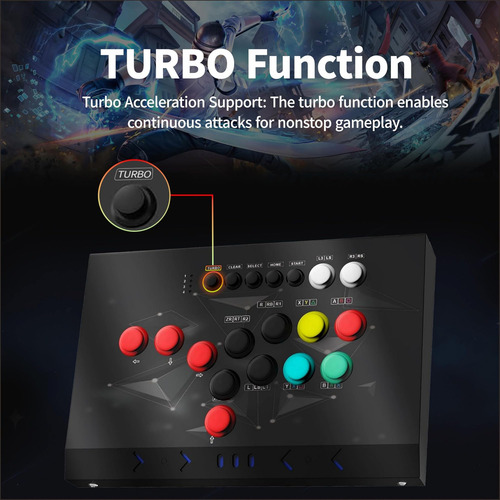 Juego Nbcp Arcade Fight Stick Arcade Fighting Joystick