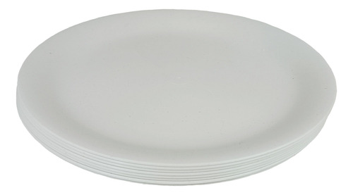 Plato Trinche Redondos 24.8cm Plástico Vajilla Económico
