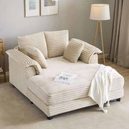 Sofa Divan Largo Reclinable De Pana 59p Marca Vingli