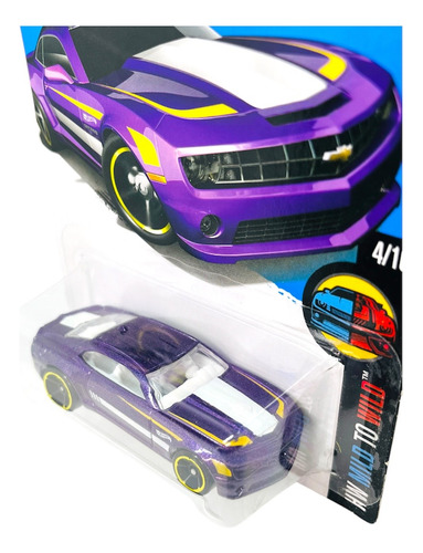 Hot Wheels Camaro Ss 2010 Chevrolet Escala 1:64 Blister Pro Púrpura