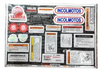 Comprar Kit Pegatinas Calcomanías Advertencia Yamaha Rx100-115 Otras