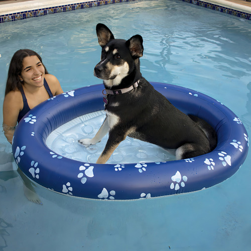 Flotador Inflable Para Mascotas Poolcandy Paw, Tamaño Grande
