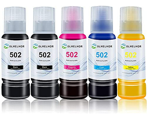 Tinta De Recarga Compatible Con Epson 502, Ecotank Et-2720, 