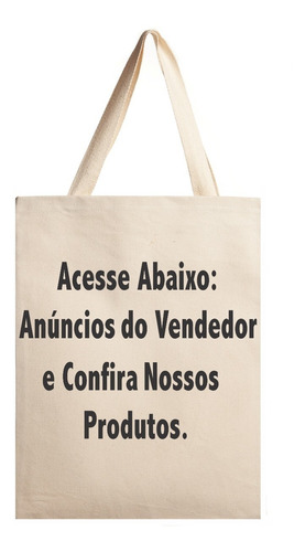 100 Sacolas Ecológicas 38x40(ecobag)tecido Algodão Cru Lisa