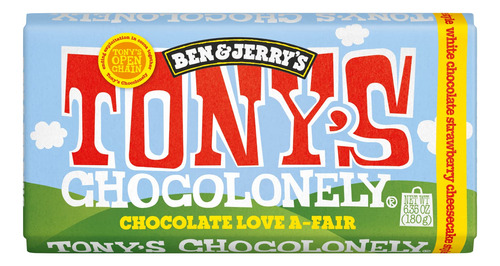 Tony's Chocolonely Barra De Tarta De Queso Con Fresa Y Choco