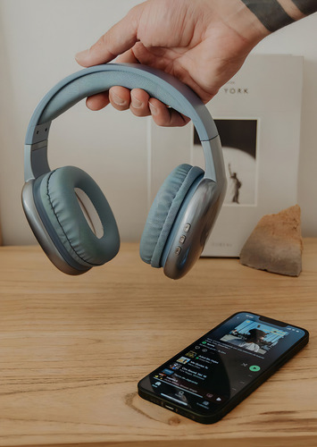 Auricular Inalámbrico Dual Bluetooth Netmak Nm-volt Azul