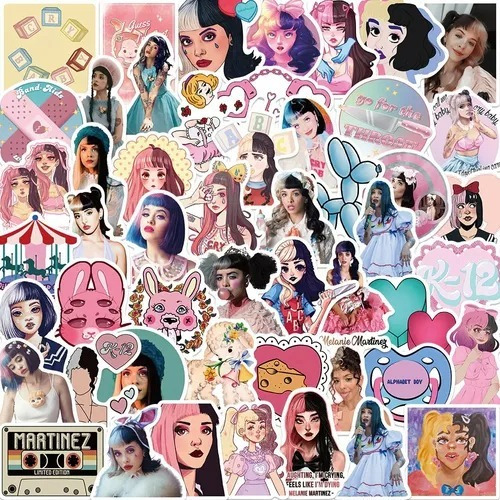 Stickers Autoadhesivos - Melanie Martinez (50 Unidades)