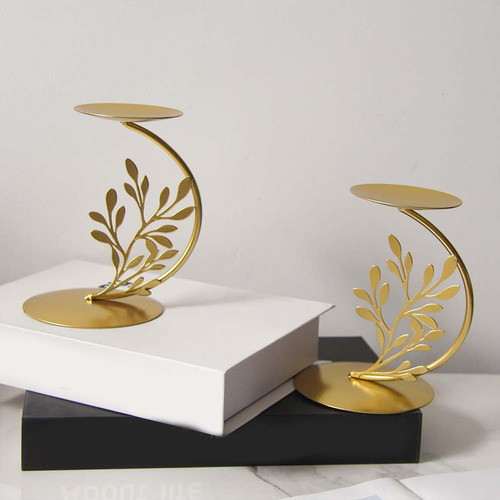 Soporte Para Velas De Oro,romántico Elegante,diseño