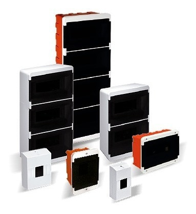 Imagen 3 de 4 de Caja Para Termicas 8 Bocas Embutir Tablero Roker Pr404 165x189x88mm *e631*