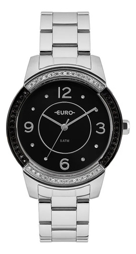 Relógio Feminino Euro  Color Mix Glam Prata Eu2036ymp/3p