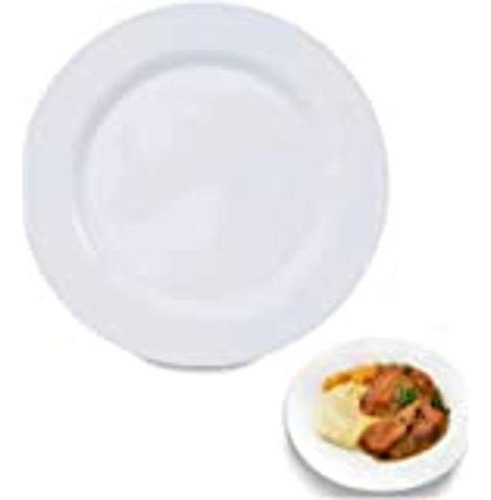 Prato Raso De Melanina Basic 25,5cm Branco 2834 Lyor