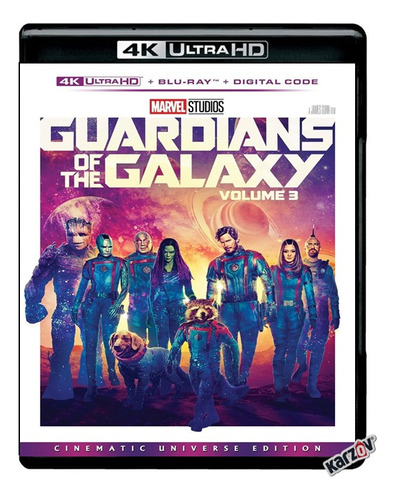 Guardians Galaxy Vol 3 Tres Pelicula 4k Ultra Hd + Blu-ray