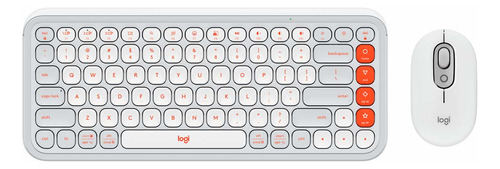 Teclado Logitech + Mouse Pop Icon Bluetooth Sp Copilot White