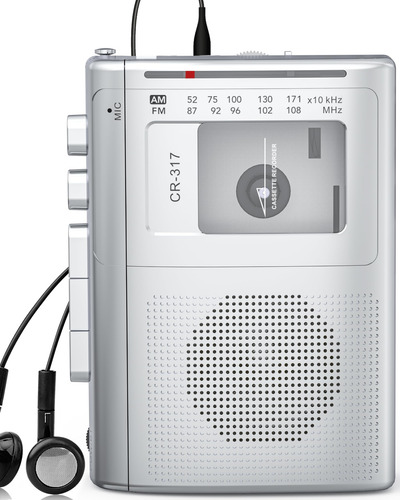 Reproductor Y Grabador De Casetes Jazmm Con Transmisor Bluet
