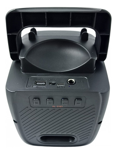 Caixa De Som Bluetooth Led Usb Cartão Tf 10w Entrada P10 Cor Preto 110v/220v
