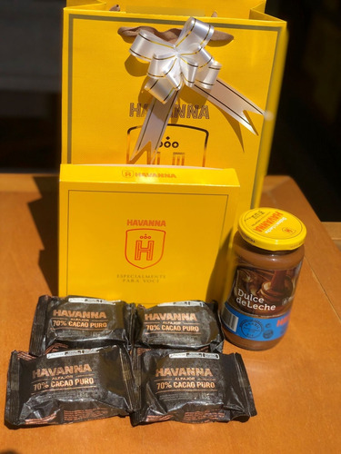 Cesta De Presente Havanna - Alfajor 70% E Doce De Leite