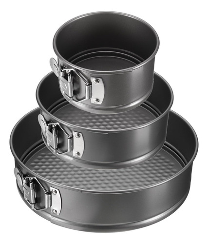 Molde Antiadherente Para Tartas Uxcell De 4/7/9 Pulgadas Con