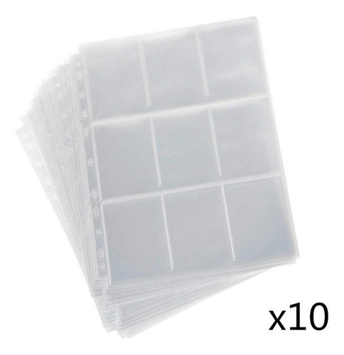 Álbum De 10 Hojas Para Tarjetas Deportivas, Tarjetas De
