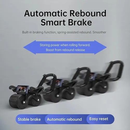 Rueda Abdominal De Rebote Automático Soporte Para Codos