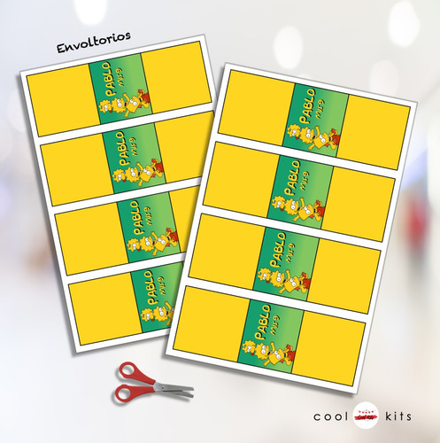 Kit Imprimible Los Simpson Personalizado Candybar
