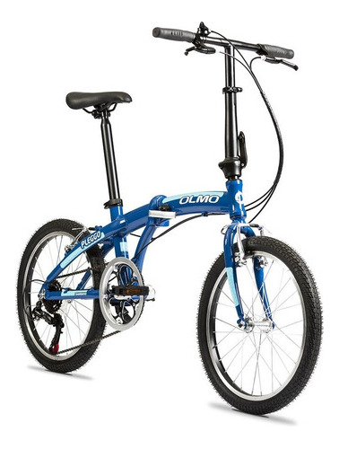 Bicicleta Olmo Pleggo P10 Rodado 20 Azul Y Celeste