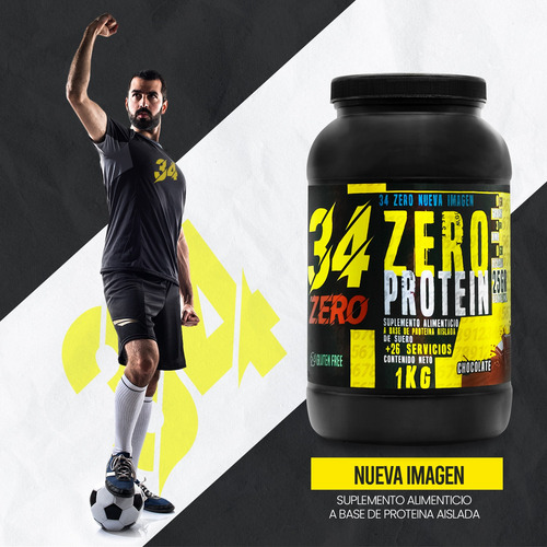 Proteína Hidrolizada 34 Zero 1kg Sabores 26 Servicios Chocolate
