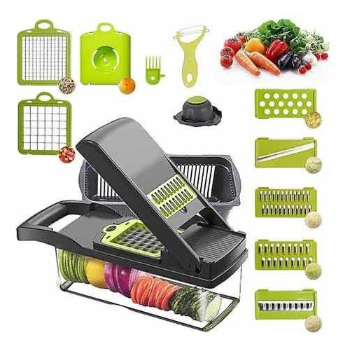 Rayador Picador De Verduras 14 En 1 Multifuncional Cocina