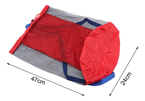 Bolsa De Malla Para Accesorios De Playa, Mochila Portátil