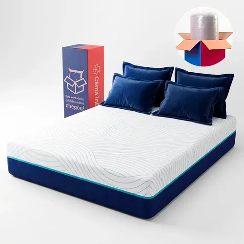 Colchão Casal Molas Ensacadas a Vácuo 138x188cm Waterfall Cama inBox