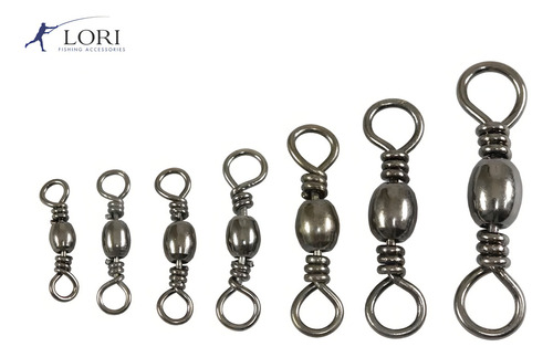 Caixa Com 100 Giradores Black Nickel Lori Nº 1/0 (3,0cm)