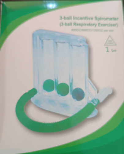 Ejercitador Pulmonar,,espirómetro De 600,cc.900cc.1200cc.