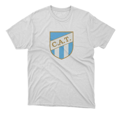 Remera Futbol Atletico Tucuman Escudo En El Pecho Blanca