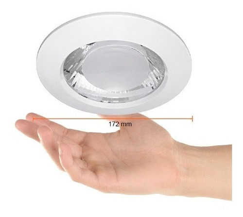 Imagen 4 de 7 de Empotrado Blanco Led 9w 6500k Tecnolite Ydmled-1508/65/b