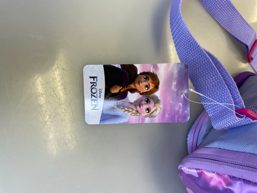 Lonchera Cuadrada Escolar Frozen Satin Niñas Disney Color Violeta
