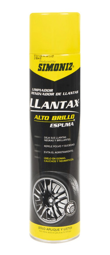 Simoniz Llantax Limpiador Renovador De Llantas 600 Ml