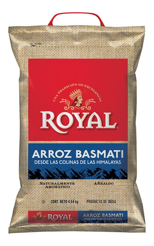 Arroz Basmati Royal Sin Gluten Premium Desde Himalaya 4.5 Kg