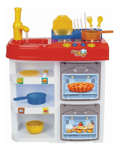 Cozinha Infantil Completa Master Chef Kids Magic Toys Cor Colorido Conforme Imagem