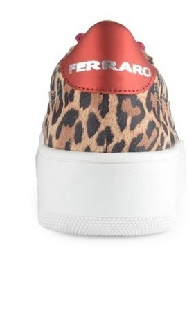 Imagen 8 de 9 de Zapatillas Zapatos Sneakers De Mujer De Cuero Khan - Ferraro