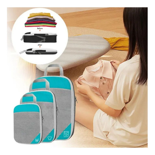 Set Organizador De Valija 3 Piezas Para Viajes Plegables Sas Travel