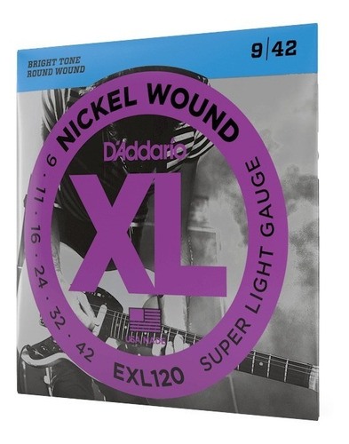 Set De Cuerdas Para Guitarra Eléctrica Daddario Exl120
