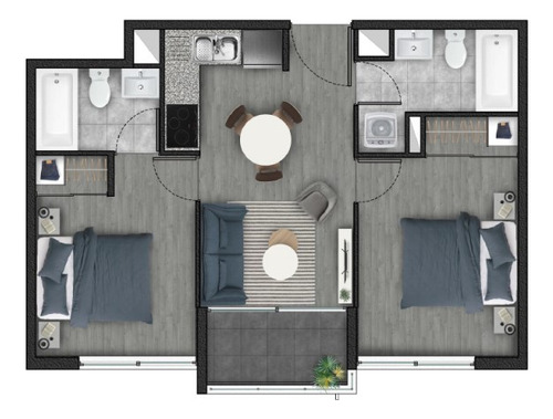 ¡exclusivo Departamento En Huechuraba! | 2d/1b